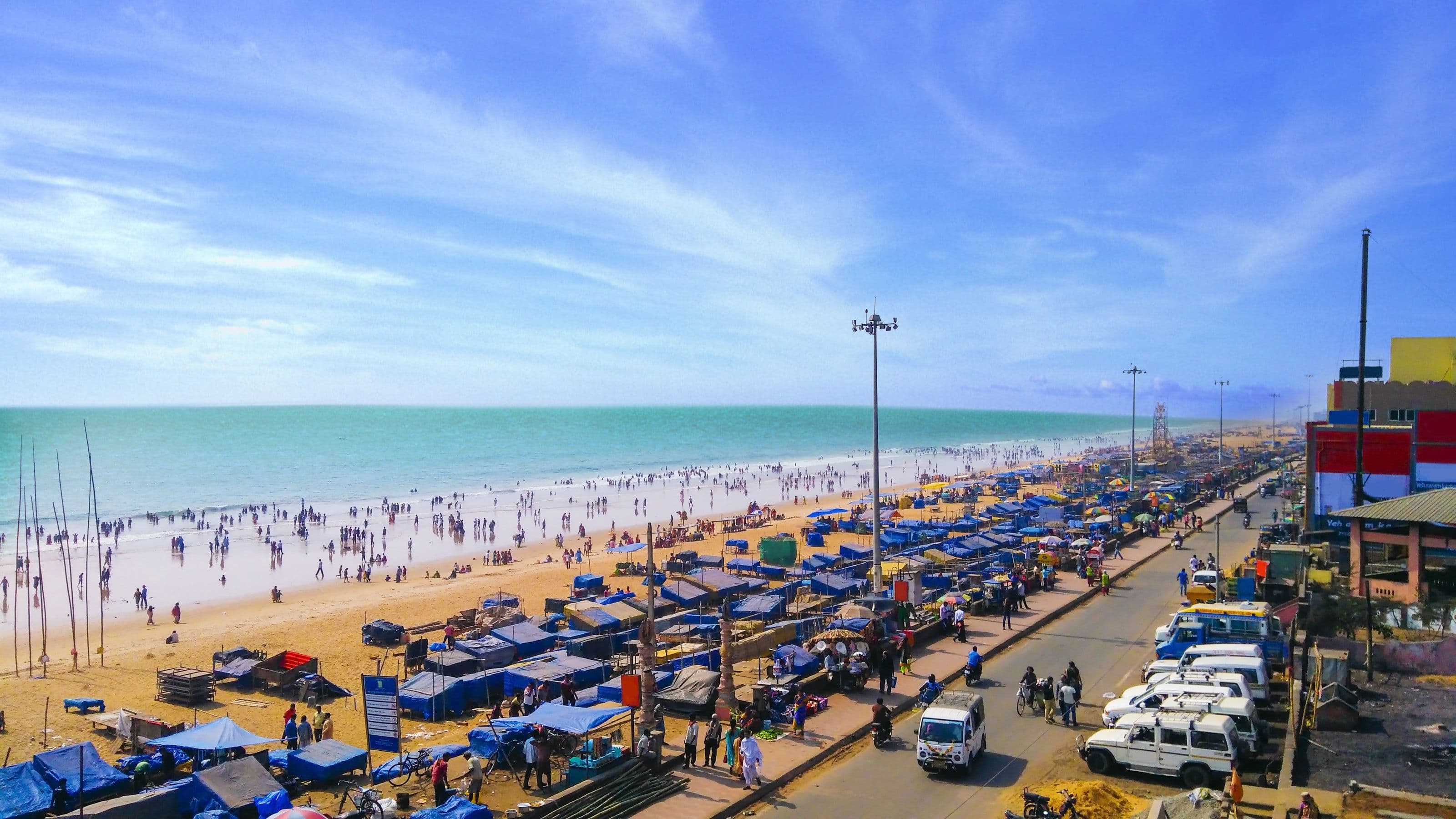 Puri Beach at sunrise